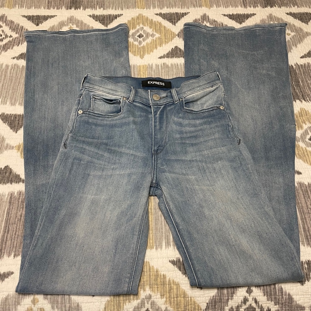 Express High Waisted Flare Jeans